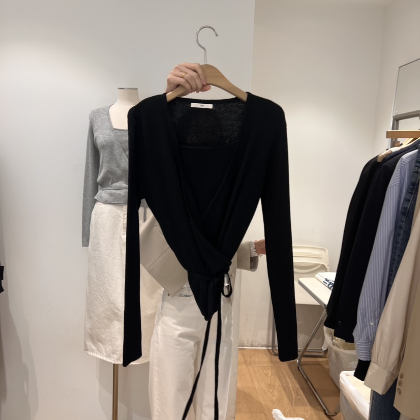 OUR-A韓國代購女裝新品25春夏人氣職業真品針織衫不含內搭OUR-A針織衫圖色4