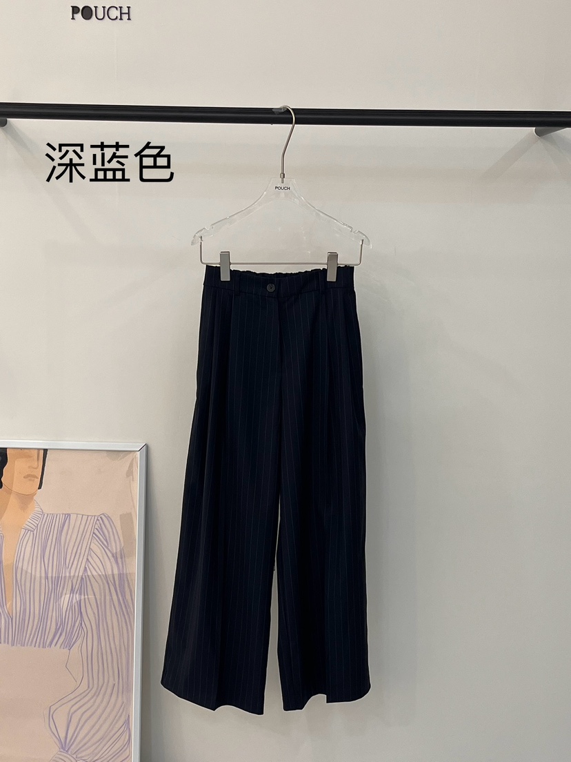 POUCH東大門代購女裝新款人氣25春夏職業真品休閑時尚休閑褲POUCH休閑褲圖色2