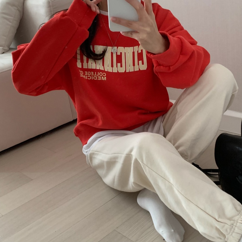 HELLO JINI韓國代購女士新款時尚真品人氣休閑25春夏職業衛衣HELLO JINI衛衣