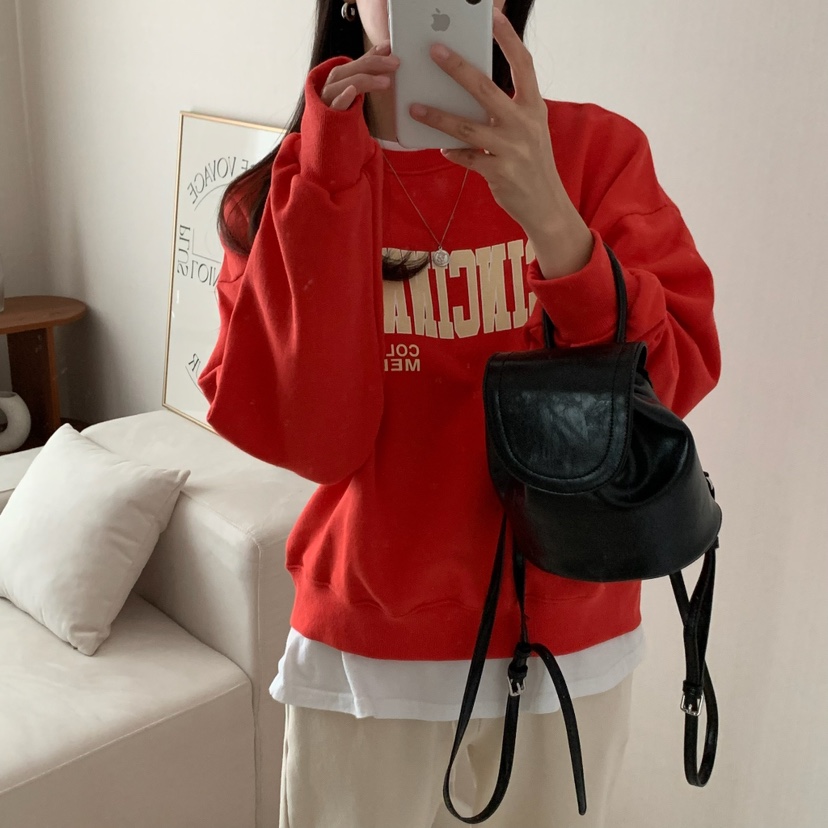 HELLO JINI韓國代購女士新款時尚真品人氣休閑25春夏職業衛衣HELLO JINI衛衣