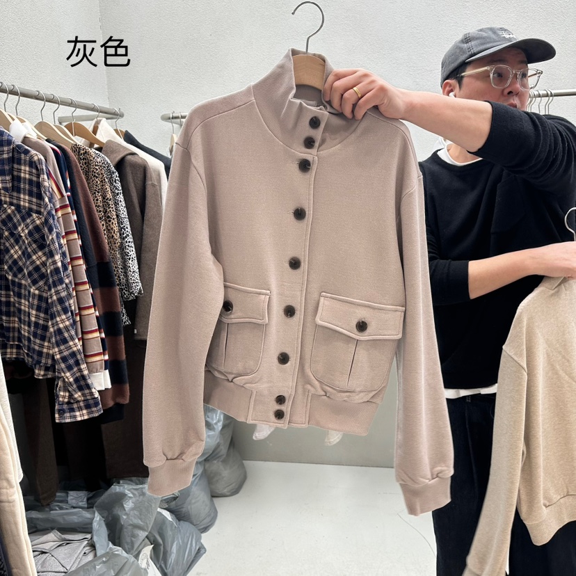 HUMMING BIRD東大門直郵女裝新款人氣25春夏休閑時尚夾克高領HUMMING BIRD夾克圖色2