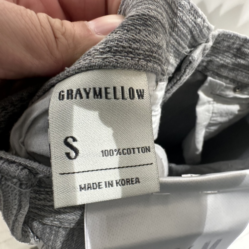 GRAYMELLOW直郵韓國代購女裝新款25春夏真品職業熱賣牛仔褲GRAYMELLOW牛仔褲