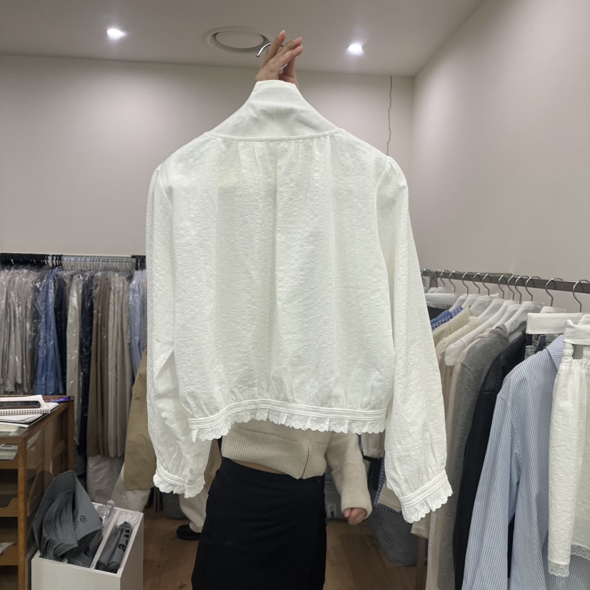 AGO直郵韓國代購女裝新品休閑熱賣職業真品時尚推薦襯衫蕾絲衫AGO襯衫/蕾絲衫