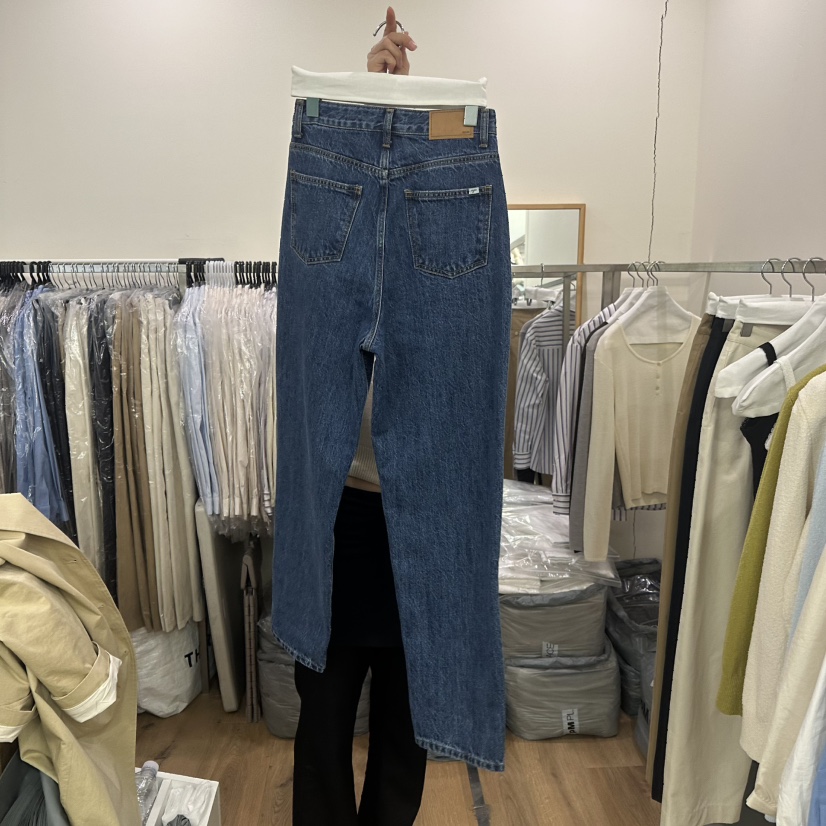 AGO韓國直郵女裝新品時尚推薦人氣25春夏真品休閑職業牛仔褲AGO牛仔褲