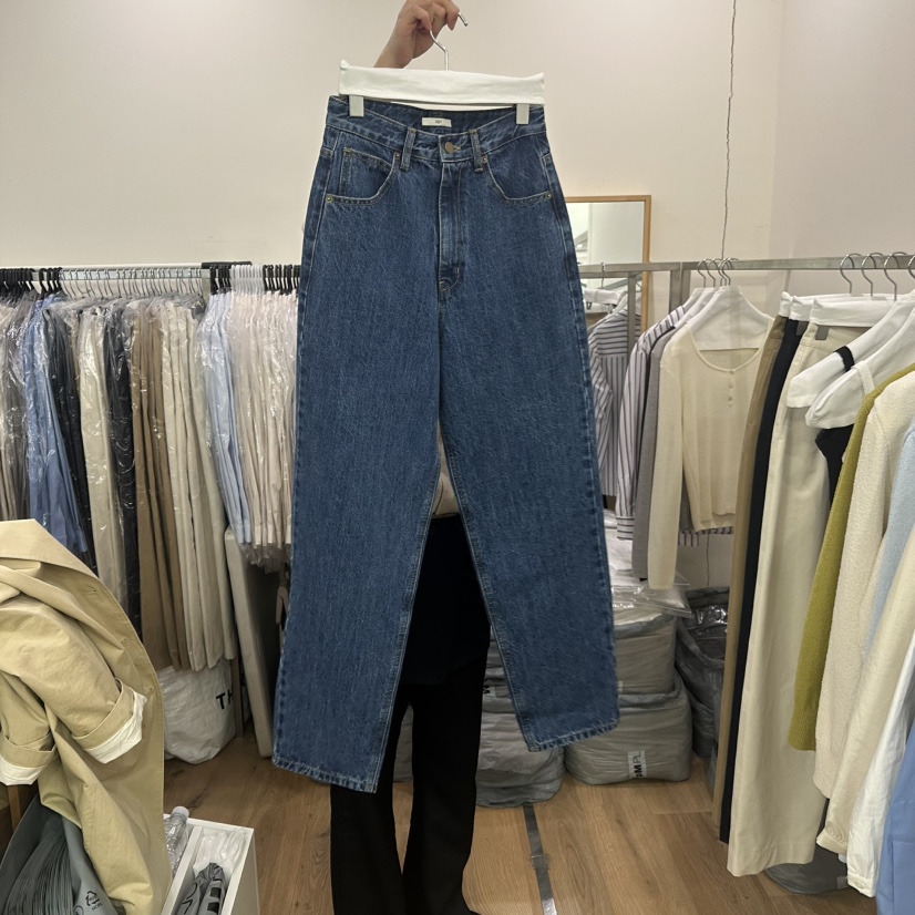 AGO韓國直郵女裝新品時尚推薦人氣25春夏真品休閑職業牛仔褲AGO牛仔褲