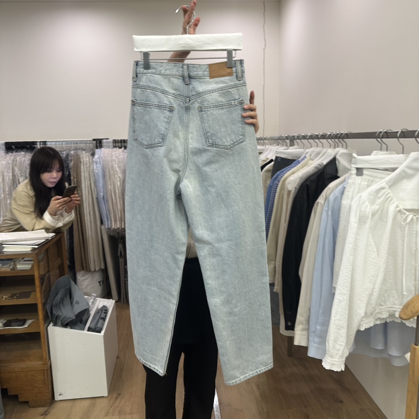 AGO韓國直郵東大門代購女裝新品人氣休閑25春夏熱賣職業牛仔褲AGO牛仔褲
