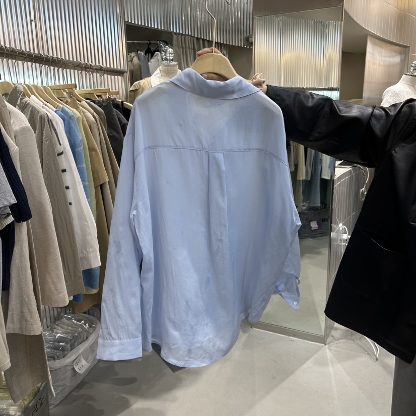 ALEGRE直郵韓國代購女裝新款熱賣25春夏人氣職業襯衫蕾絲衫ALEGRE襯衫/蕾絲衫