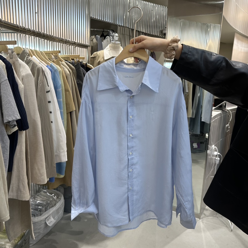 ALEGRE直郵韓國代購女裝新款熱賣25春夏人氣職業襯衫蕾絲衫ALEGRE襯衫/蕾絲衫圖色2