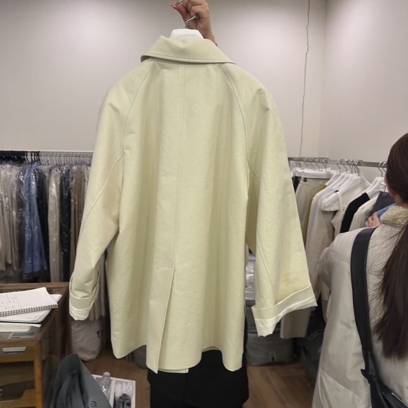 AGO直郵韓國代購女裝新款人氣休閑職業時尚25春夏推薦長款風衣AGO長款風衣