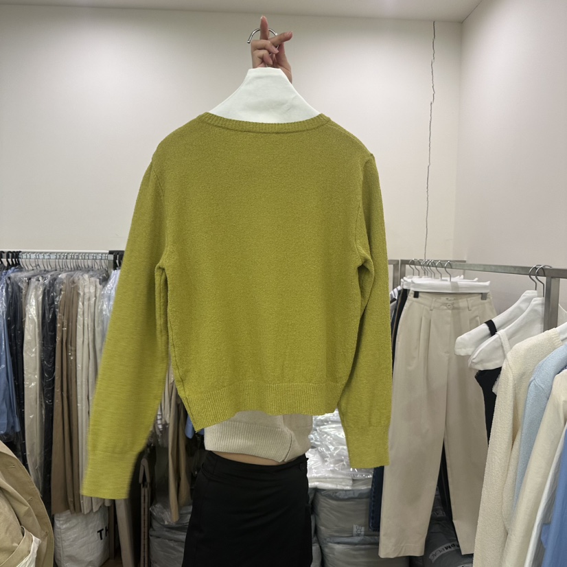 AGO韓國直郵東大門代購女裝新品推薦人氣休閑職業針織衫開襟衫AGO針織衫