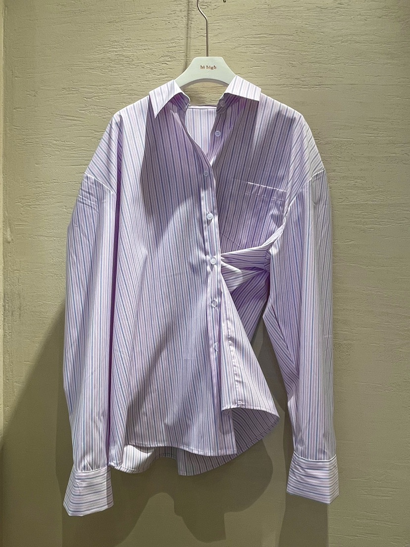 HI HIGH直郵韓國代購女裝新品熱賣人氣職業25春夏襯衫蕾絲衫SEESTAR/hi high襯衫/蕾絲衫圖色2