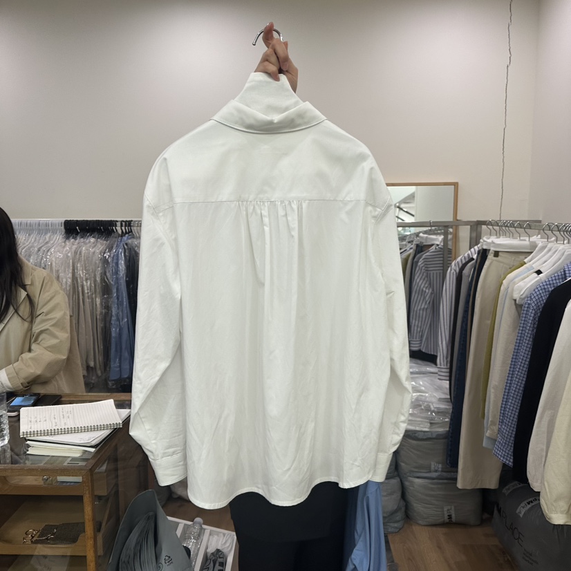 AGO直郵韓國代購女裝新款休閑25春夏人氣推薦襯衫蕾絲衫褶皺AGO襯衫/蕾絲衫