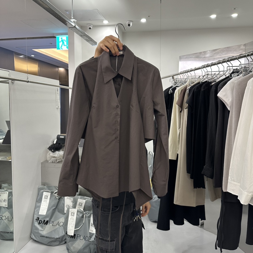 PAVEL韓國直郵東大門實拍女裝新款職業25春夏推薦襯衫蕾絲衫PAVEL襯衫/蕾絲衫圖色2