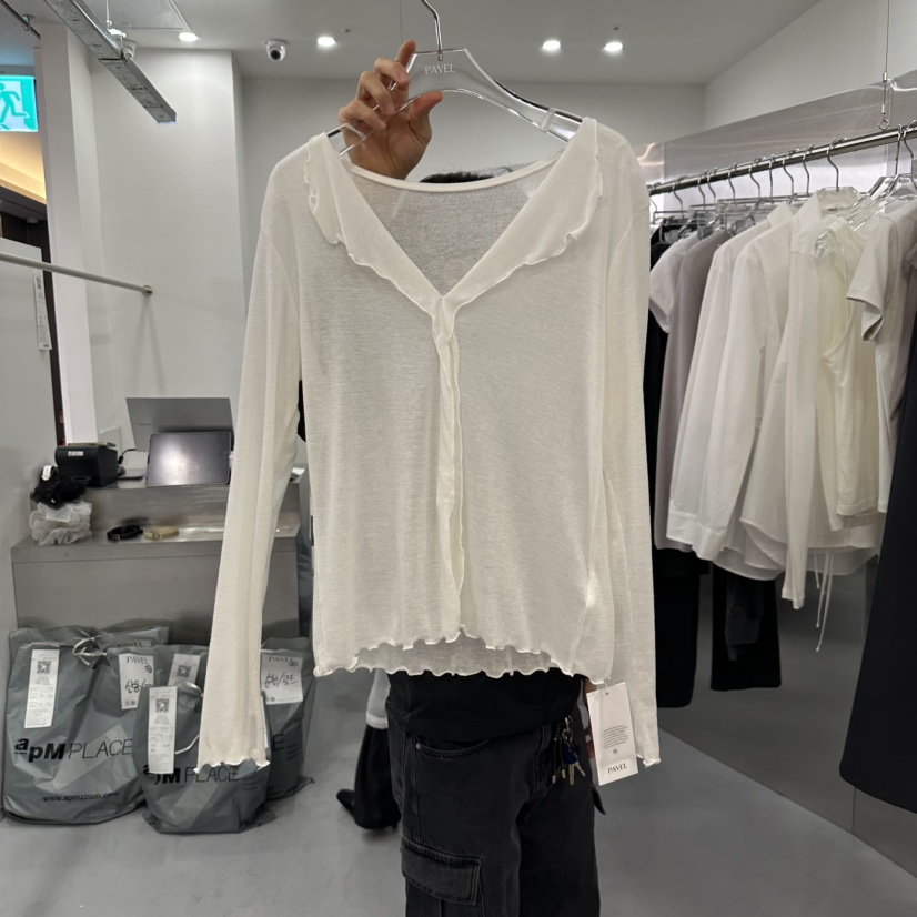 PAVEL韓國直郵東大門代購女裝新品熱賣職業真品推薦長袖T恤PAVEL長袖T恤圖色3