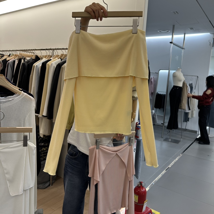 VAN NUVO韓國直郵東大門代購女裝新品休閑時尚職業長袖T恤VAN NUVO長袖T恤