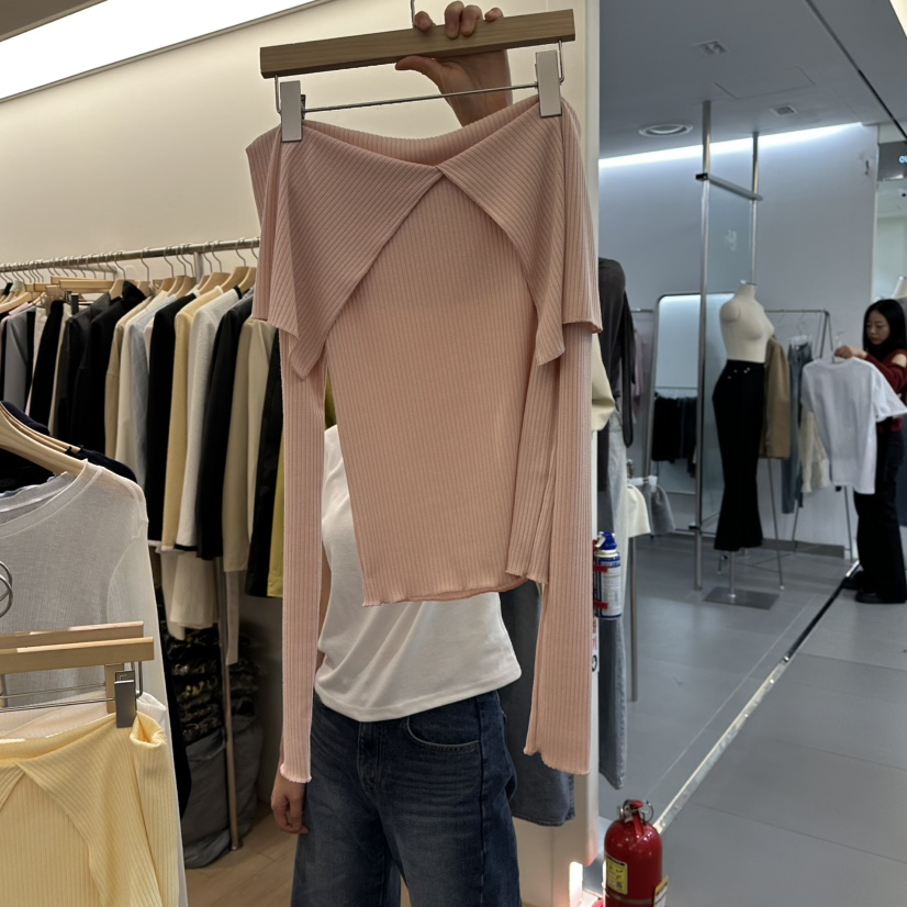 VAN NUVO韓國直郵東大門代購女裝新品休閑時尚職業長袖T恤VAN NUVO長袖T恤