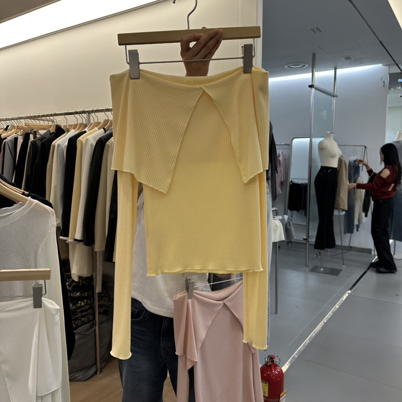 VAN NUVO韓國直郵東大門代購女裝新品休閑時尚職業長袖T恤VAN NUVO長袖T恤圖色2