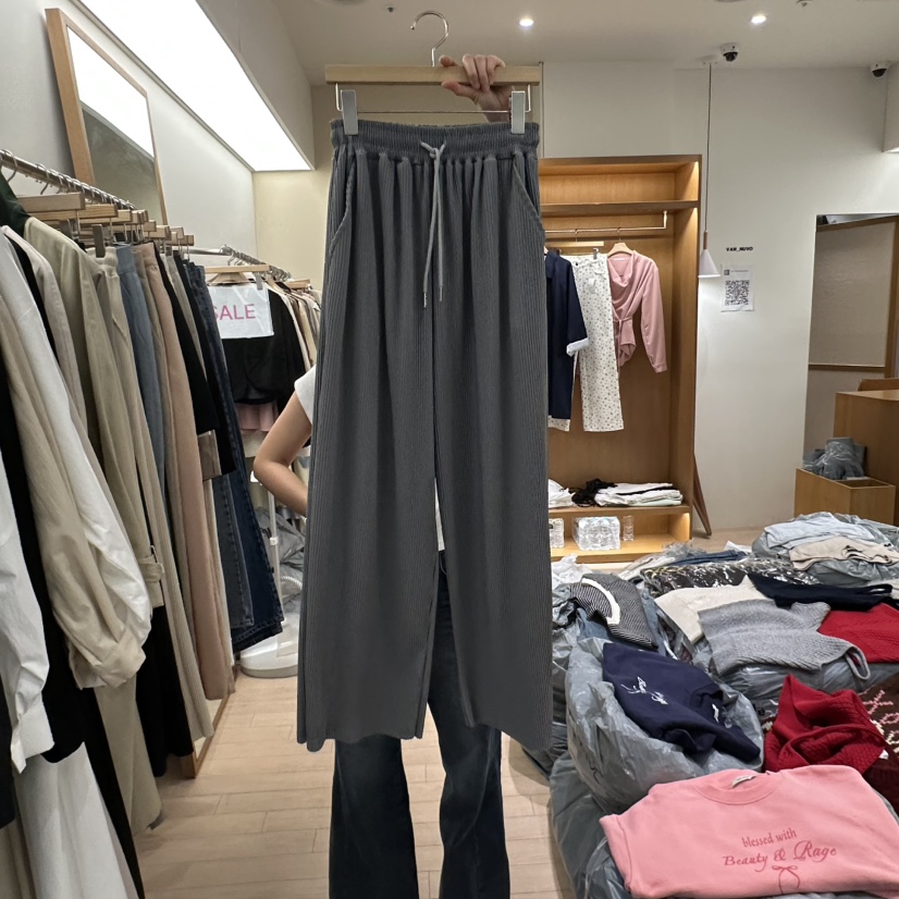 VAN NUVO直郵韓國代購女裝新款真品職業推薦休閑休閑褲褶皺VAN NUVO休閑褲圖色2
