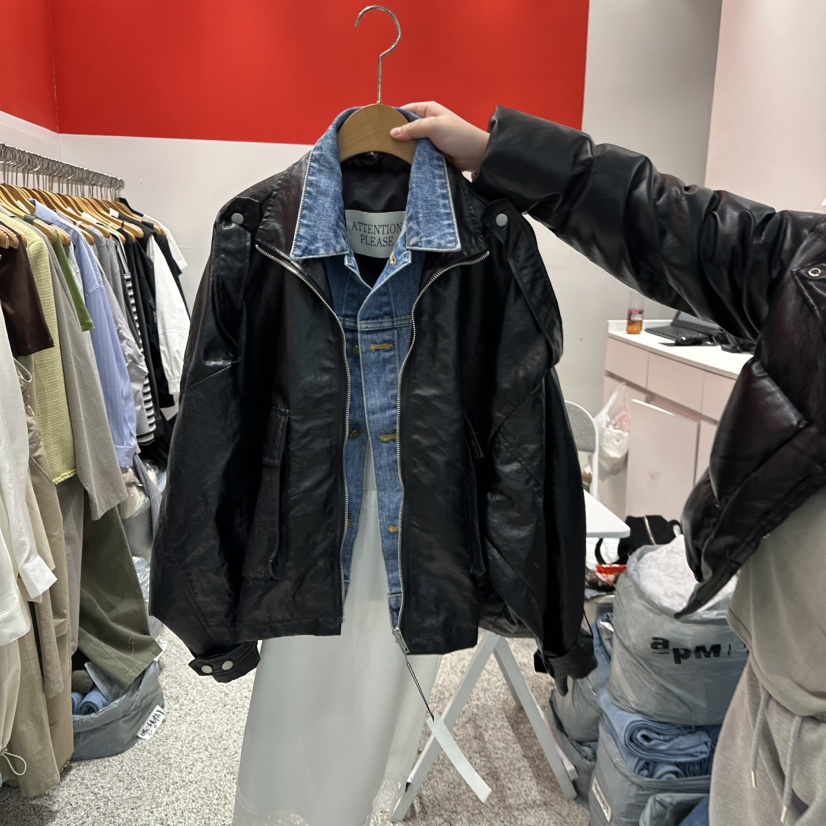 ATPZ韓國直郵東大門代購女裝新款時尚熱賣真品休閑人氣夾克ATTENTION PLEAES夾克圖色2實際價格89000
