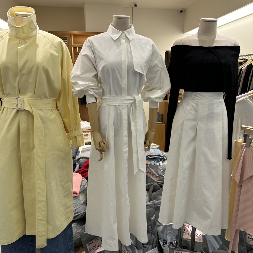 VAN NUVO韓國直郵東大門代購女裝新品真品推薦連衣裙含腰帶VAN NUVO連衣裙