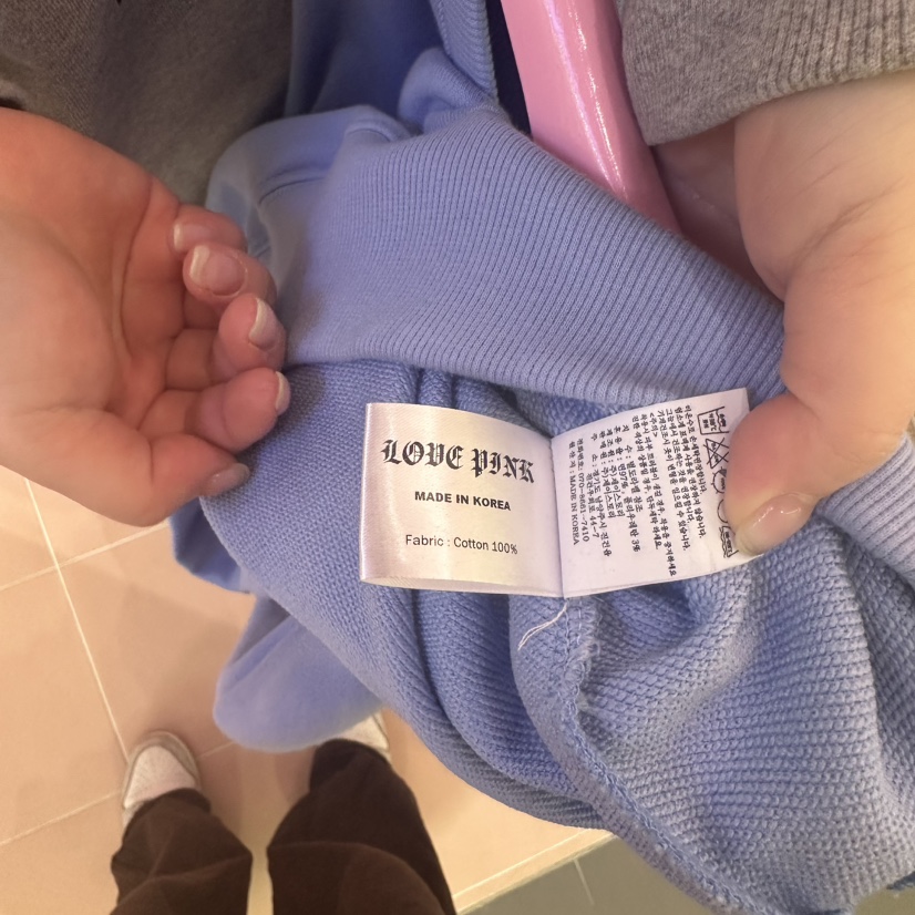 LOVE PINK韓國直郵東大門代購女裝新款熱賣時尚25春夏衛衣LOVE PINK衛衣