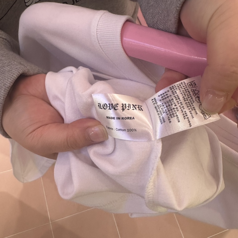 LOVE PINK直郵韓國代購女裝新款時尚休閑真品推薦熱賣長袖T恤LOVE PINK長袖T恤