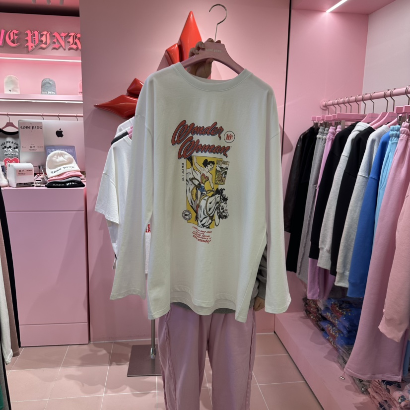 LOVE PINK直郵韓國代購女裝新款時尚休閑真品推薦熱賣長袖T恤LOVE PINK長袖T恤圖色1