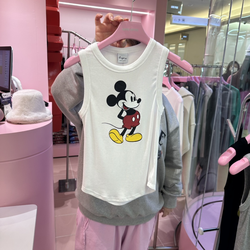 LOVE PINK韓國直郵東大門實拍女裝新款職業真品25春夏吊帶背心LOVE PINK吊帶/背心圖色2
