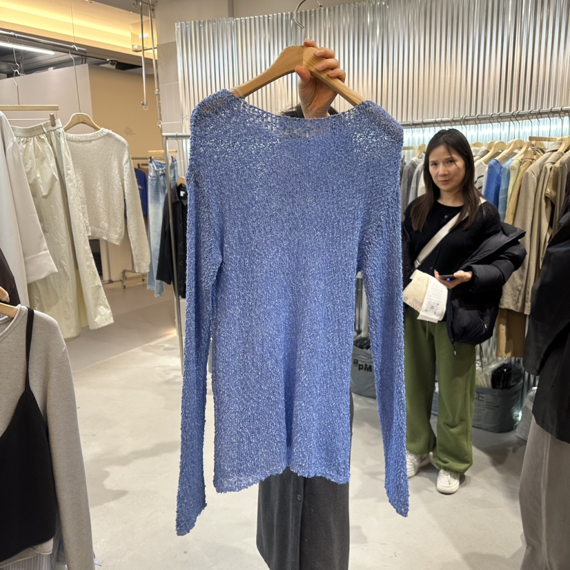 ALEGRE韓國直郵東大門實拍女裝新品推薦25春夏時尚真品針織衫ALEGRE針織衫
