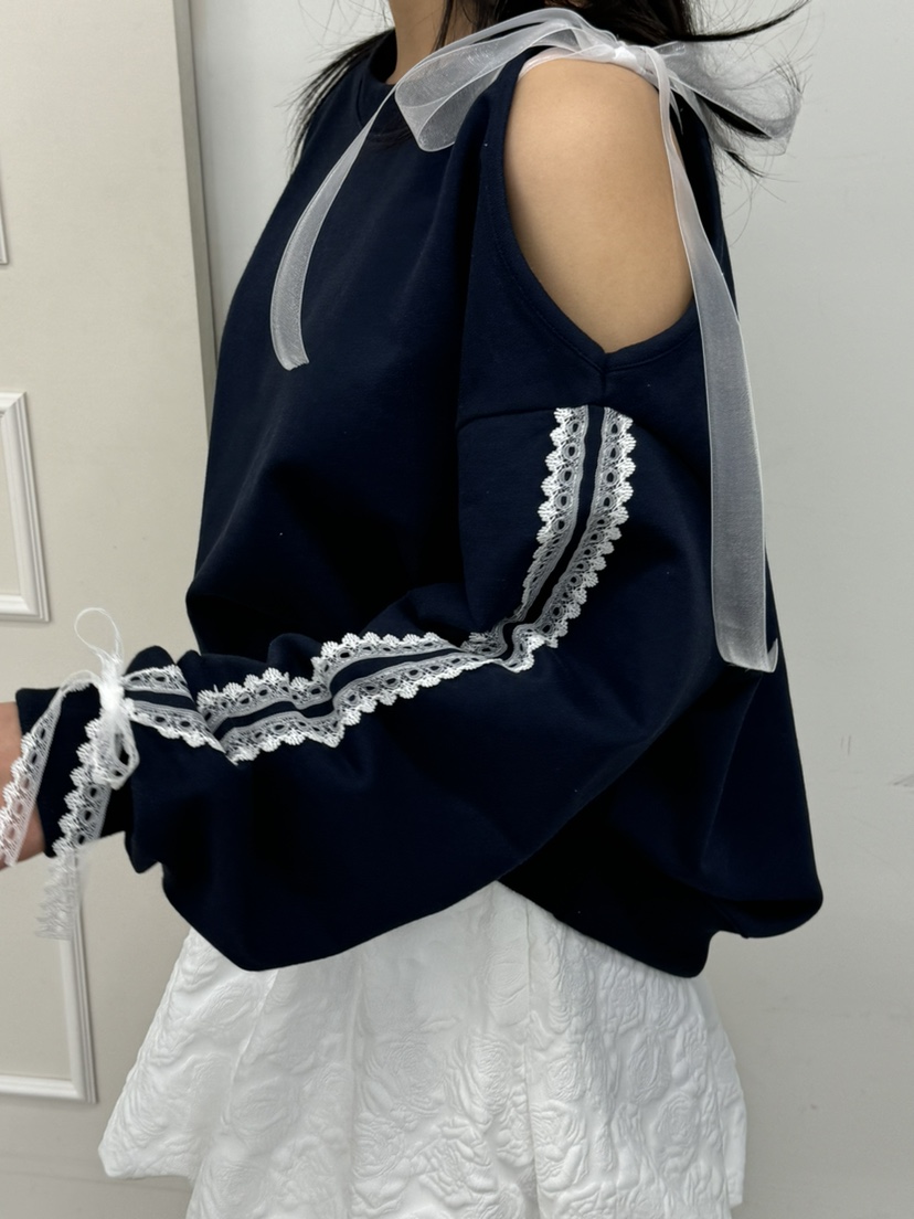 A.CES韓國直郵東大門實拍女裝新品時尚25春夏真品職業衛衣A.CES衛衣