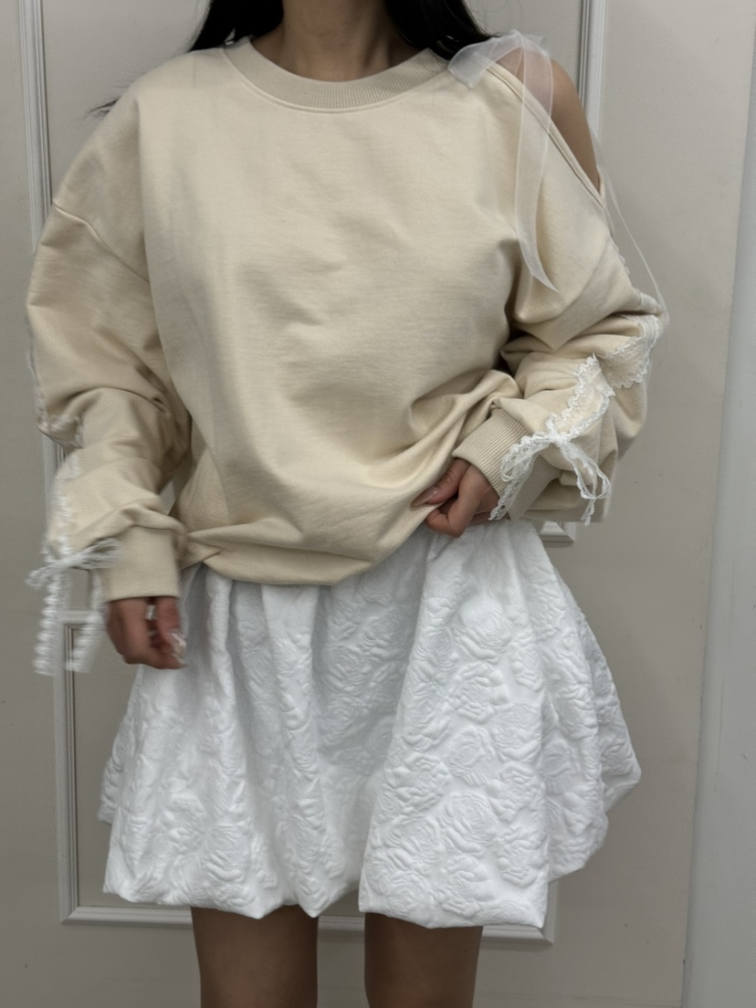 A.CES韓國直郵東大門實拍女裝新品時尚25春夏真品職業衛衣A.CES衛衣