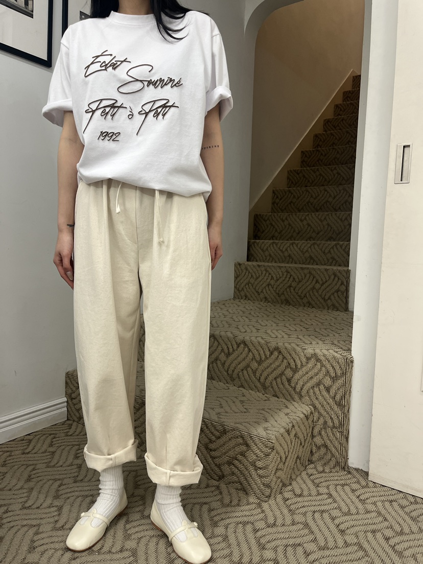 A.CES直郵韓國代購女裝新款真品人氣25春夏熱賣職業休閑褲A.CES休閑褲