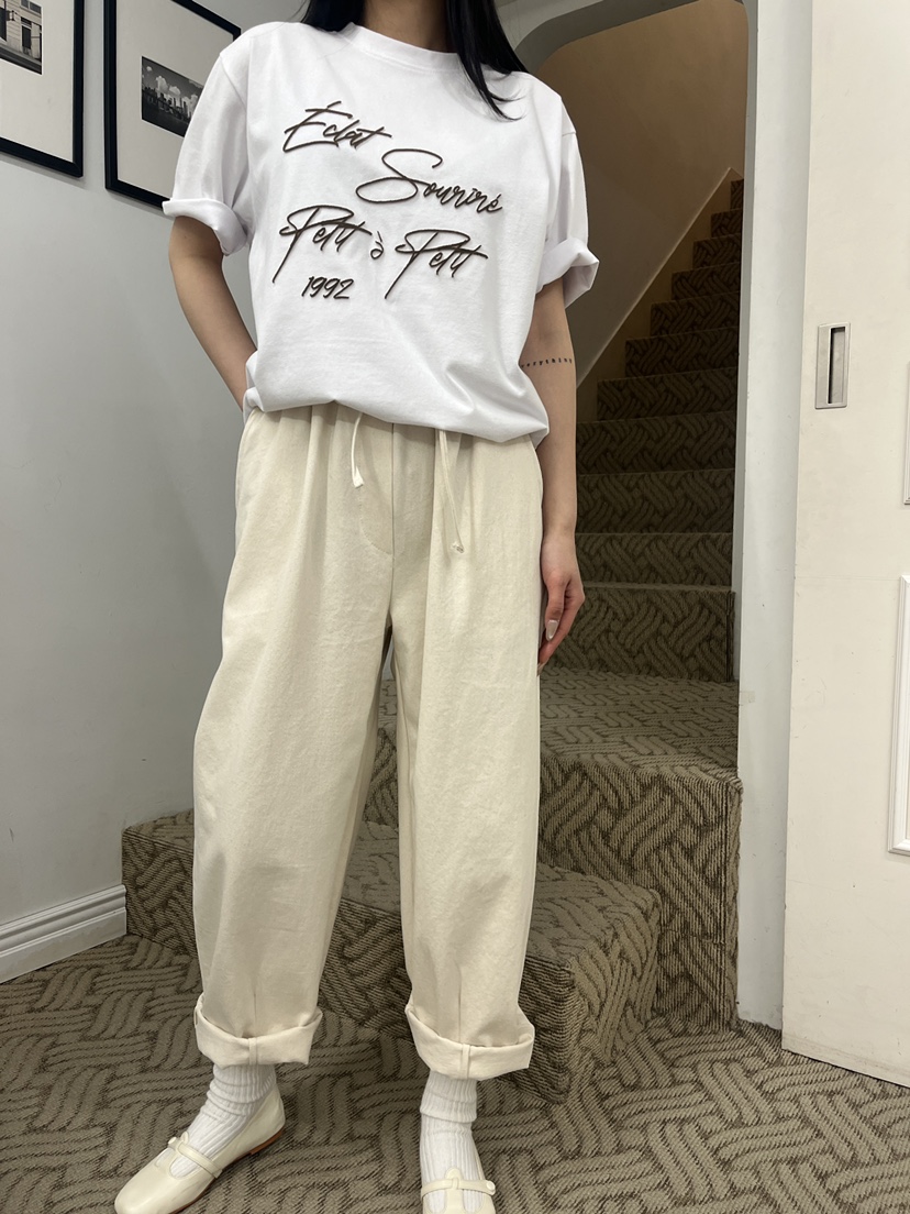 A.CES直郵韓國代購女裝新款真品人氣25春夏熱賣職業休閑褲A.CES休閑褲