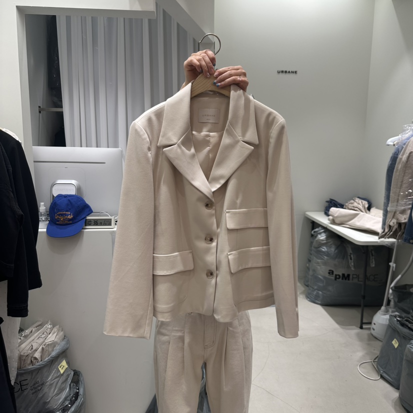 URBANE-P韓國直郵東大門實拍女裝新品25春夏休閑人氣推薦夾克URBANE-P夾克圖色2