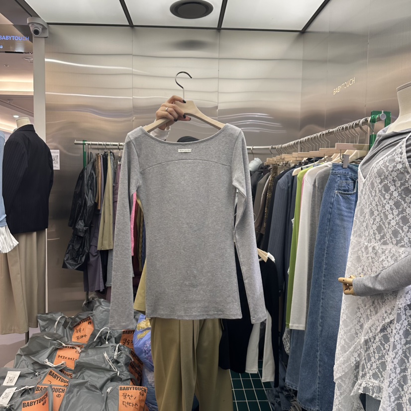 BABYTOUCH直郵韓國代購女裝新品休閑職業熱賣真品人氣長袖T恤BABYTOUCH長袖T恤