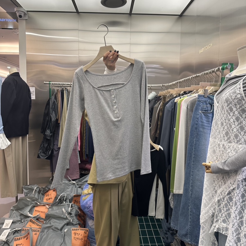 BABYTOUCH直郵韓國代購女裝新品休閑職業熱賣真品人氣長袖T恤BABYTOUCH長袖T恤圖色3
