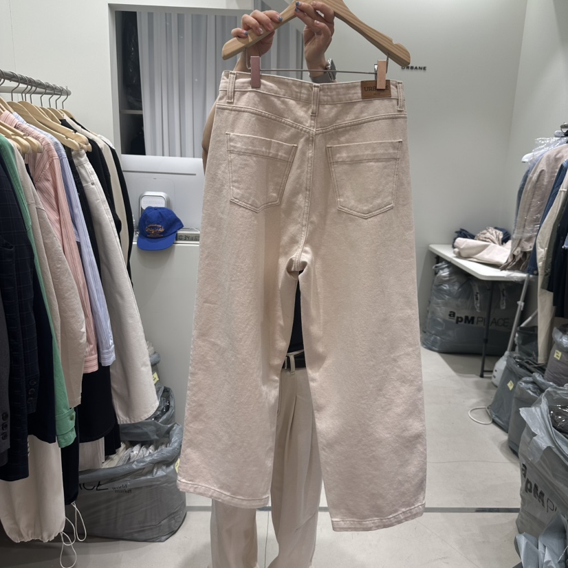 URBANE-P韓國直郵東大門實拍女裝新款25春夏真品休閑休閑褲URBANE-P休閑褲