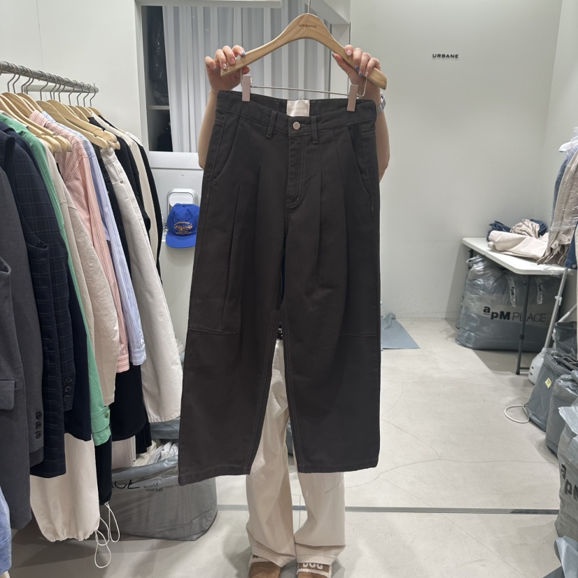URBANE-P韓國直郵東大門實拍女裝新款25春夏真品休閑休閑褲URBANE-P休閑褲圖色2