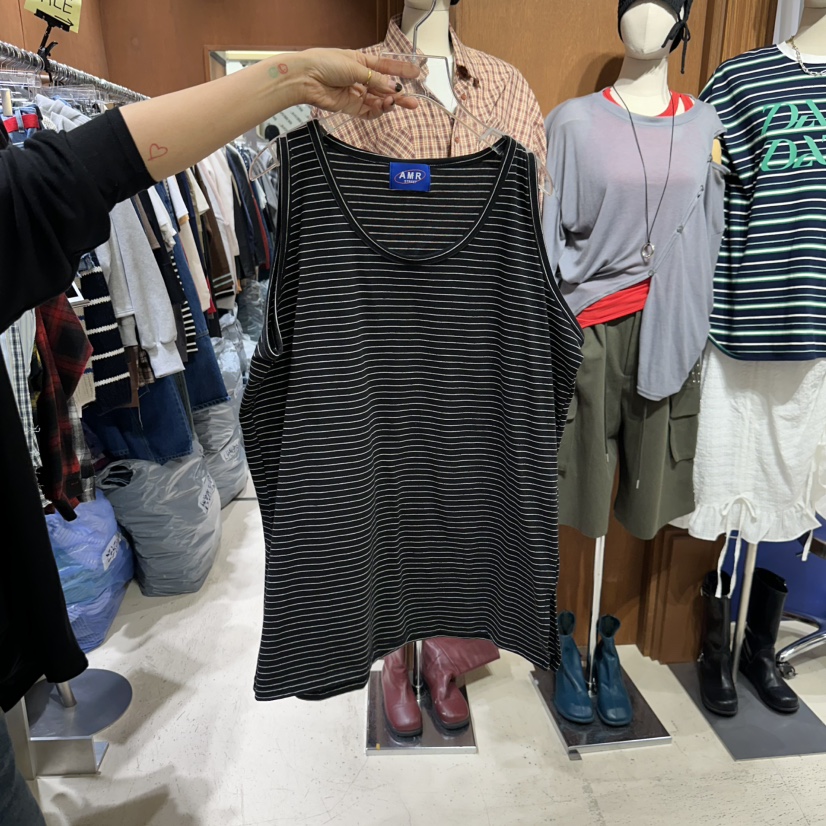 AMOUR直郵韓國代購女裝新品時尚推薦休閑熱賣人氣25春夏吊帶背心AMOUR吊帶/背心圖色3