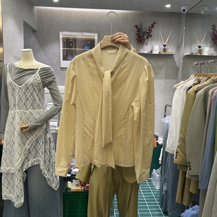 BABYTOUCH韓國直郵東大門代購女裝新款真品25春夏襯衫蕾絲衫BABYTOUCH襯衫/蕾絲衫