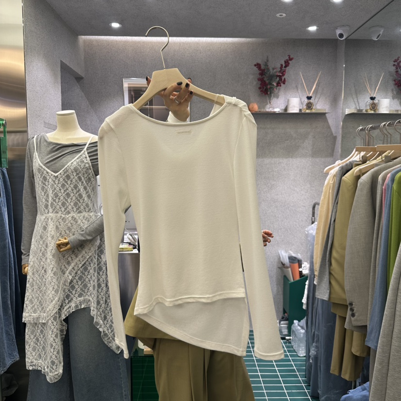 BABYTOUCH直郵韓國代購女裝新品職業人氣時尚25春夏長袖T恤BABYTOUCH長袖T恤