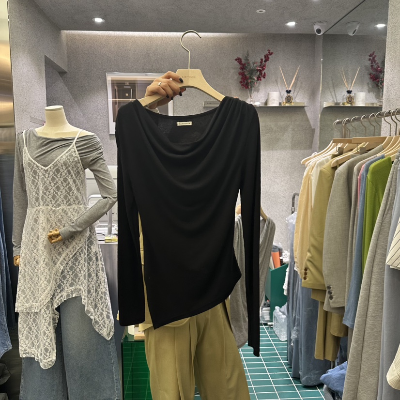 BABYTOUCH直郵韓國代購女裝新品職業人氣時尚25春夏長袖T恤BABYTOUCH長袖T恤