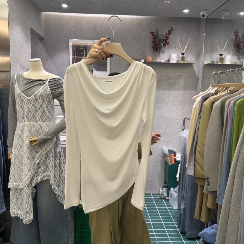 BABYTOUCH直郵韓國代購女裝新品職業人氣時尚25春夏長袖T恤BABYTOUCH長袖T恤圖色3