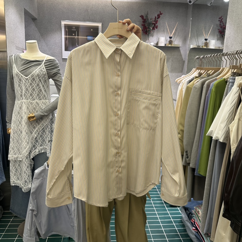 BABYTOUCH直郵韓國代購女裝新品職業真品熱賣休閑襯衫蕾絲衫BABYTOUCH襯衫/蕾絲衫圖色2