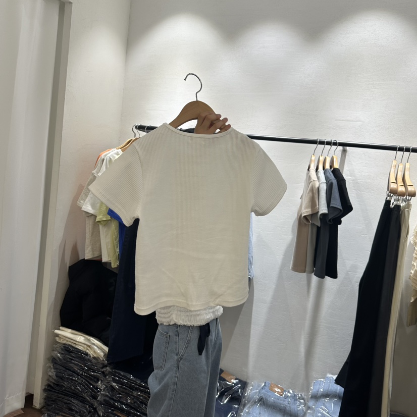EPIC-S韓國直郵女裝新品休閑真品25春夏時尚職業推薦人氣T恤EPIC-ST恤
