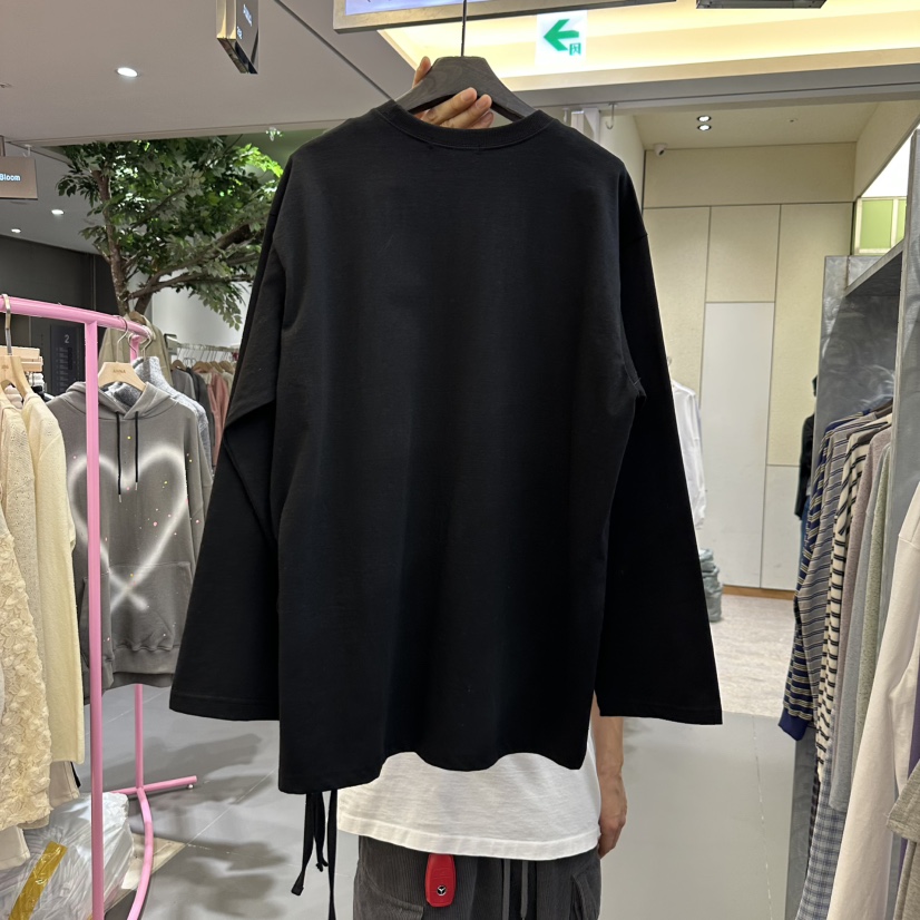 5K韓國直郵東大門實拍女裝新品熱賣職業人氣休閑推薦長袖T恤5K長袖T恤