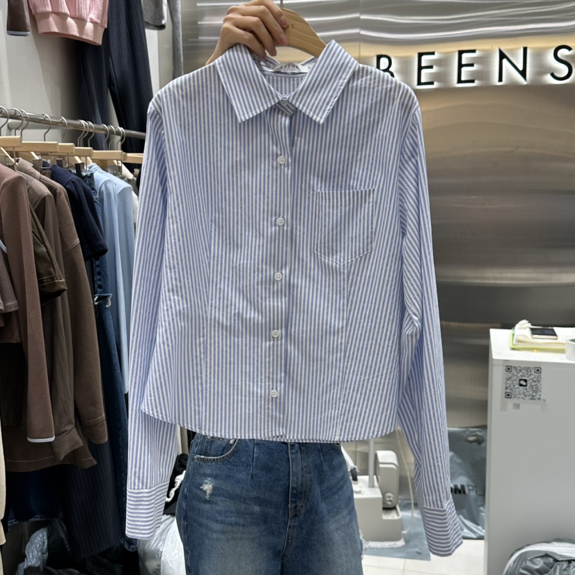 BEENS直郵韓國代購女裝新款真品人氣時尚推薦熱賣襯衫蕾絲衫BEENS襯衫/蕾絲衫圖色3