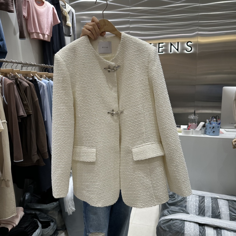 BEENS韓國直郵東大門實拍女裝新品真品推薦25春夏職業熱賣夾克BEENS夾克