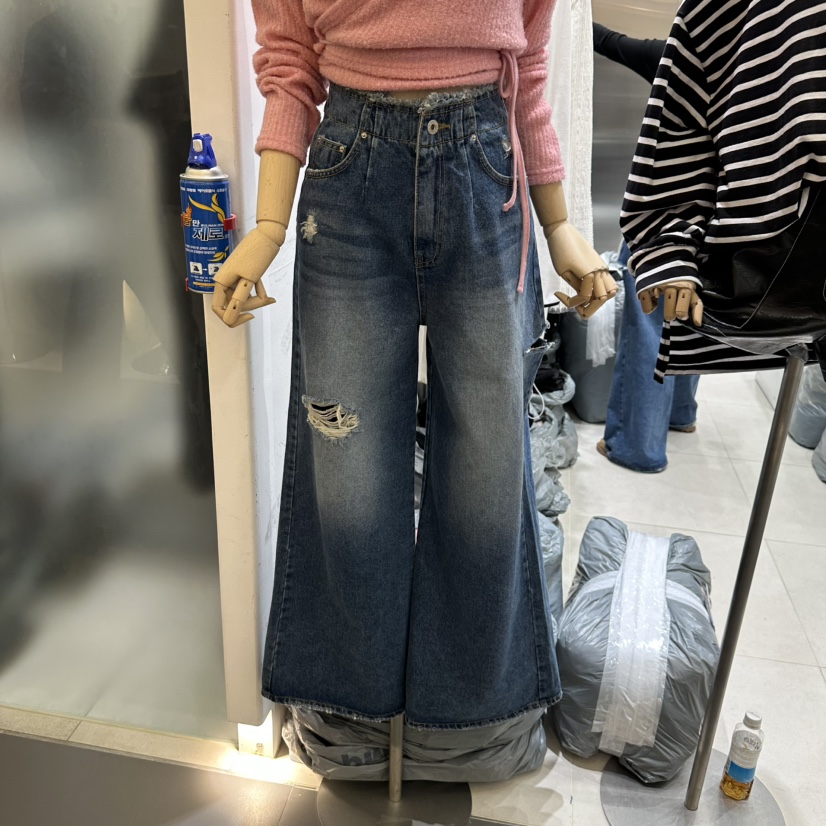 BEENS韓國直郵女裝新款時尚人氣熱賣推薦職業真品休閑牛仔褲BEENS牛仔褲