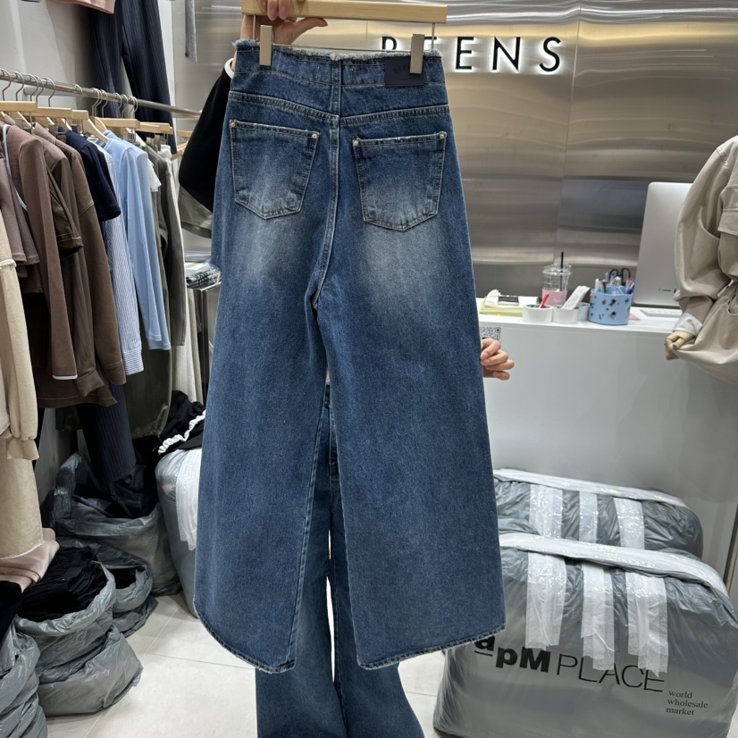 BEENS韓國直郵女裝新款時尚人氣熱賣推薦職業真品休閑牛仔褲BEENS牛仔褲